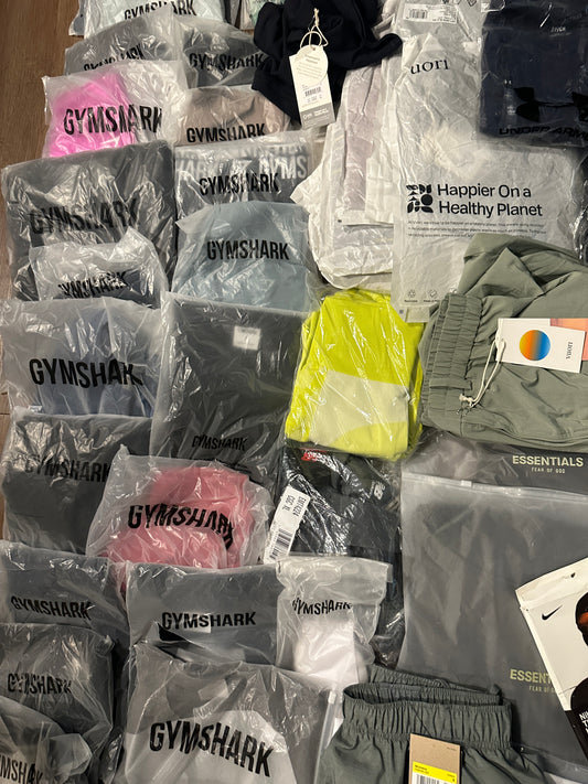 Activewear Brands Gymshark, Lululemon, Nike, Adidas, Vuori, 50lb Bale